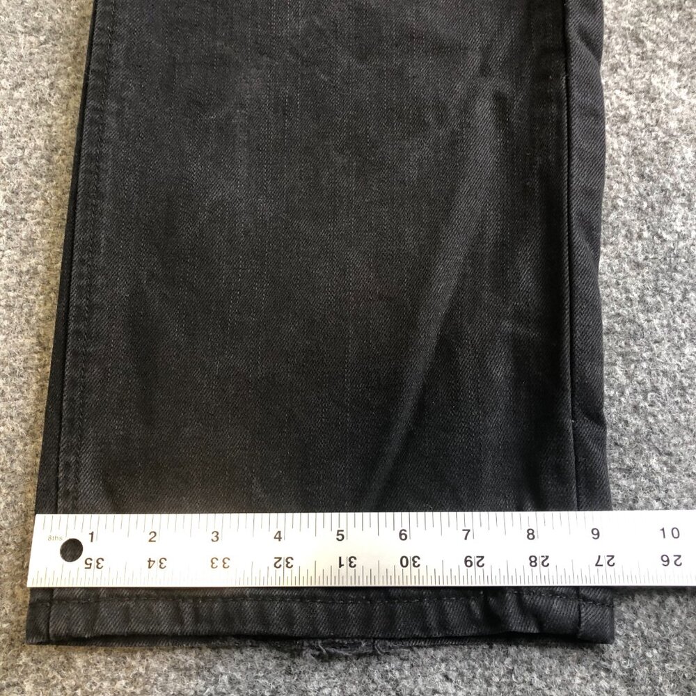 Eight 732 Jeans Mens 30x32 Black Denim Patch Y2K Skate Loose Baggy 8732 - Picture 9 of 12